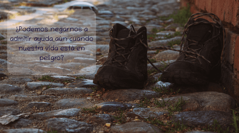 Botas abandonadas en la calle