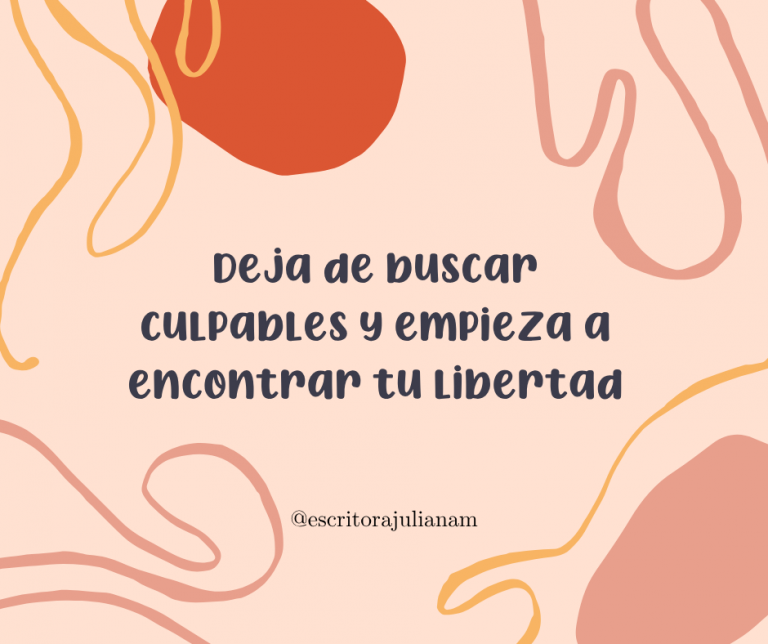 El poder de decir: "Yo fui"